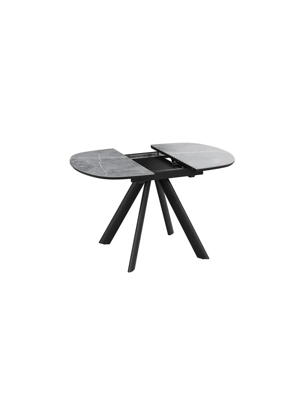 Стол кухонный Черный муар мрамор 100(135)х90х76 см