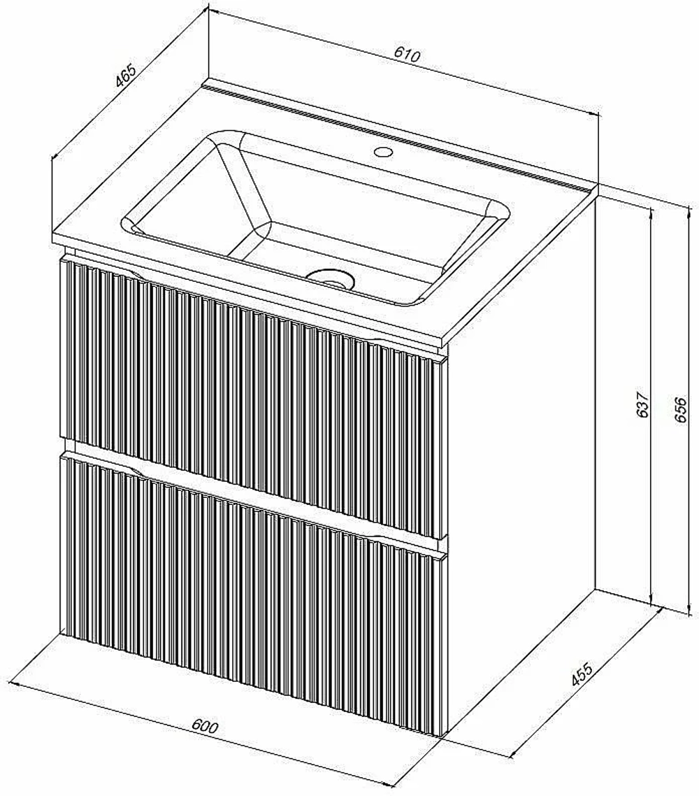 Тумба с раковиной Aquanet Джейн (Flat) 335432/330429 60 мисти грин