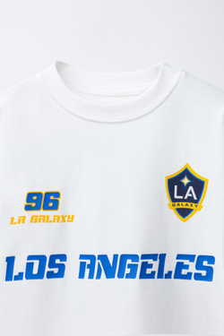 ZARA ФУТБОЛКА LOS ANGELES GALAXY MLS ©, ЖЕЛТОВАТО-БЕЛЫЙ