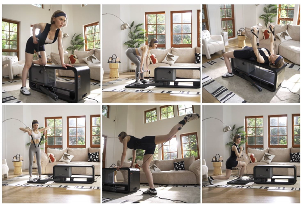 Фитнес скамья с электромагнитным нагружением, функциональный тренажер, TB02