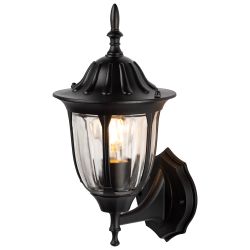 Светильник уличный настенный ЭРА «Галатея» GBW-105-BL-0380 230В Е27 IP54 чёрный вверх | Садово-парковые светильники