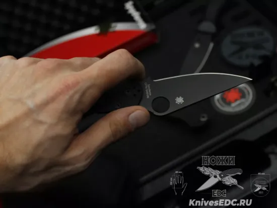 Нож складной Spyderco Para 3 223GPBK c клинком сатин CPM-S45VN, рукоять черная G10