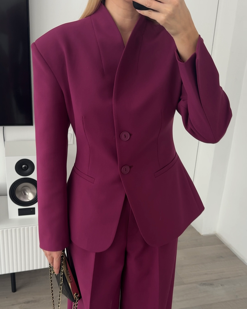 Жакет с воротником-шаль