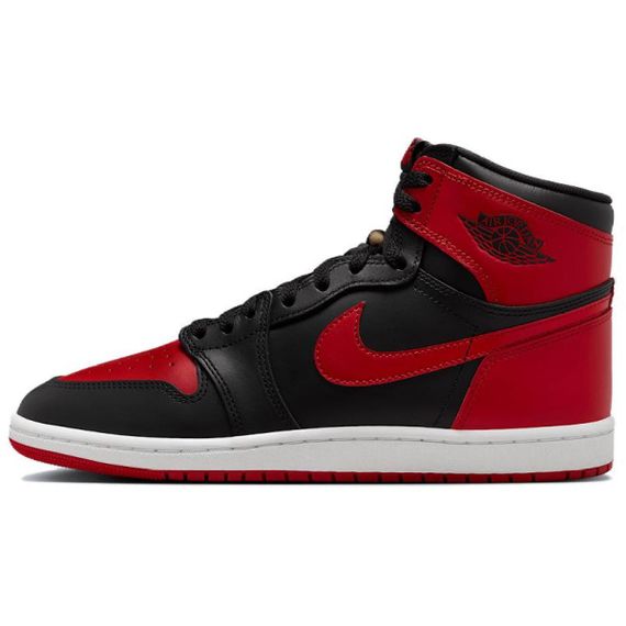 Jordan Air Jordan 1 Винтажные баскетбольные кроссовки Высокие Мужские Красный Черный