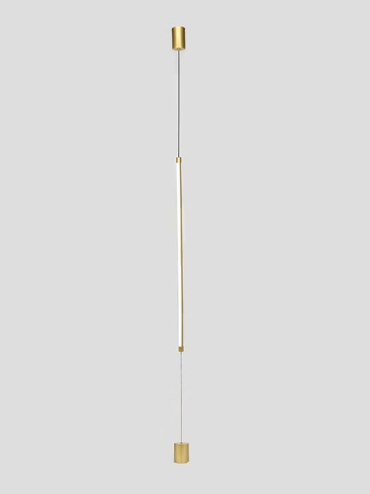 Подвесной светодиодный светильник Indigo Linea 14024/A/1P Brass V000122L