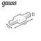 Коннектор прямой Gauss TR105