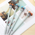 Ручка шариковая, Basir, синие чернила, серия "МЫШКА", с резиновой фигуркой, 12 шт