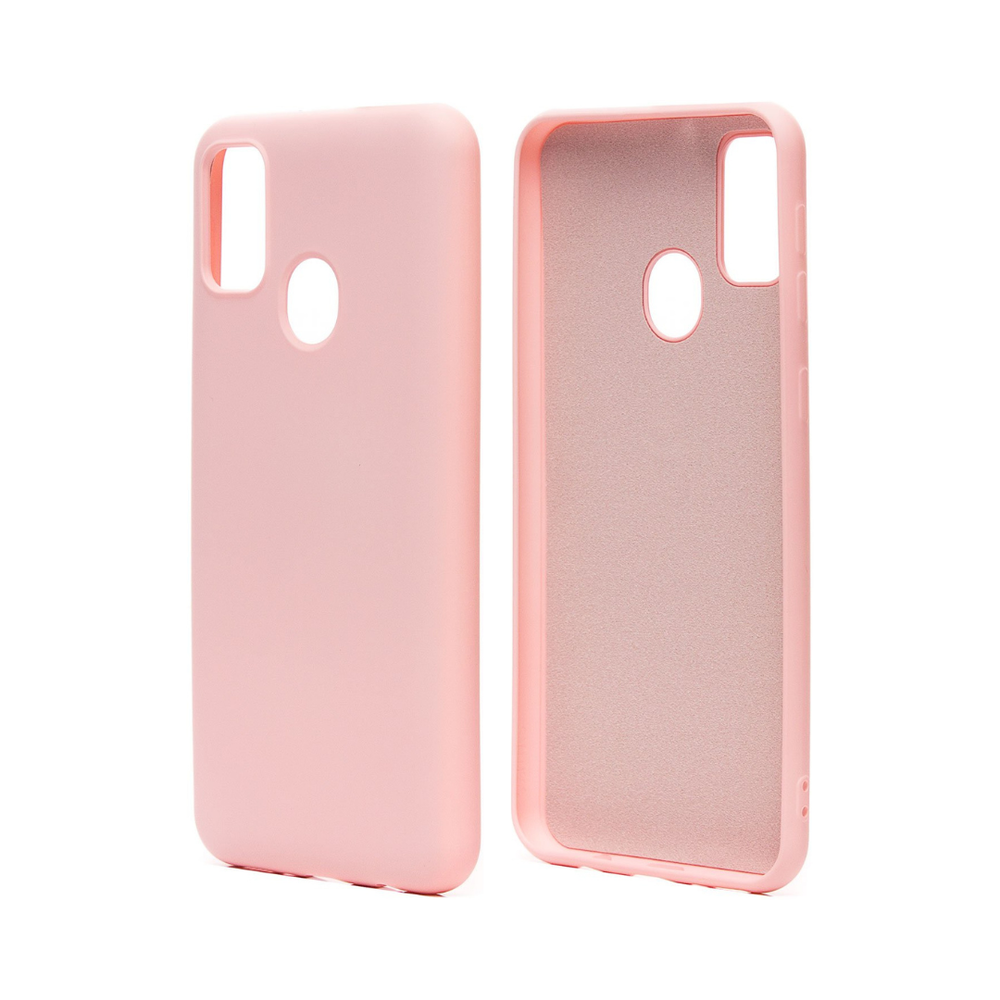 Силиконовый матовый чехол Activ Full Original Design для Samsung M21/M30s, розовый