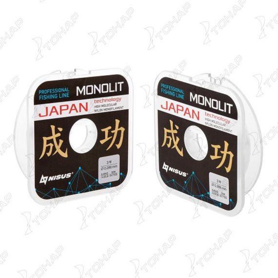 Леска MONOLIT 0,286mm/50m Nylon Transparent (N-MO-0.286-50) Nisus