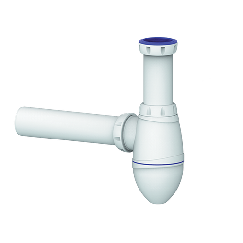 Сифон 1 1/2*40 А410 без выпуска, с трубой 40*40, с переходником 40*32 UNICORN