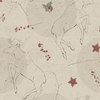 Зимние лоси контур