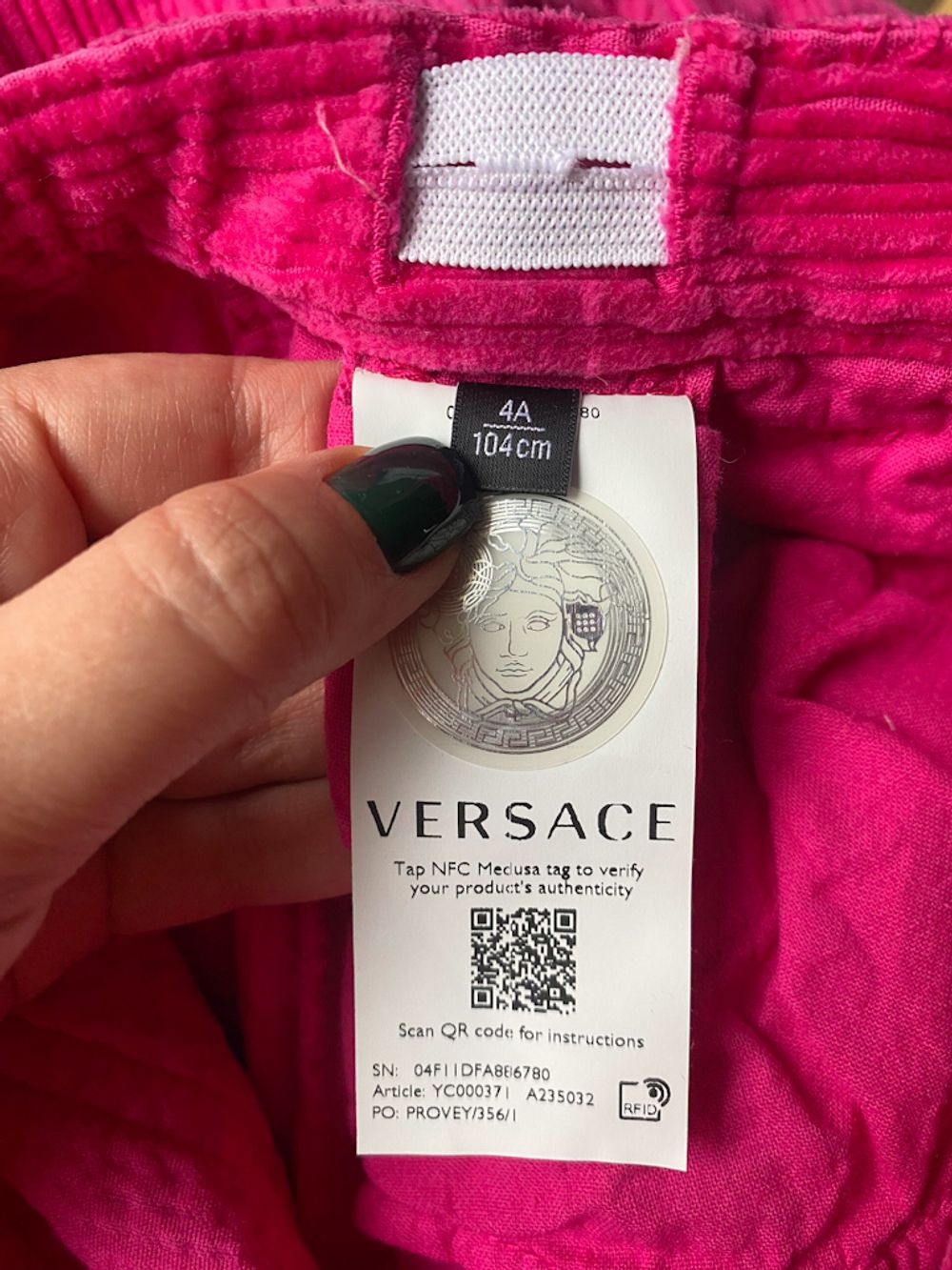 Вельветовые брюки Versace, 104