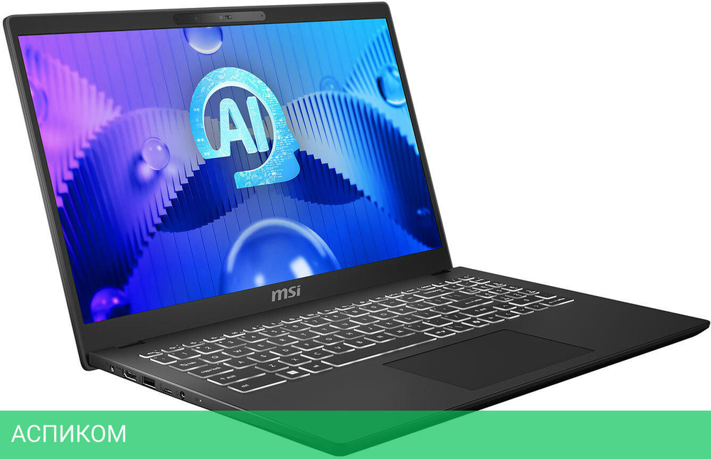 Ноутбук MSI MS-15H5 Modern 15 H AI C1MG-092XBY Windows 11 Pro Classic Black (9S7-15H551-092)