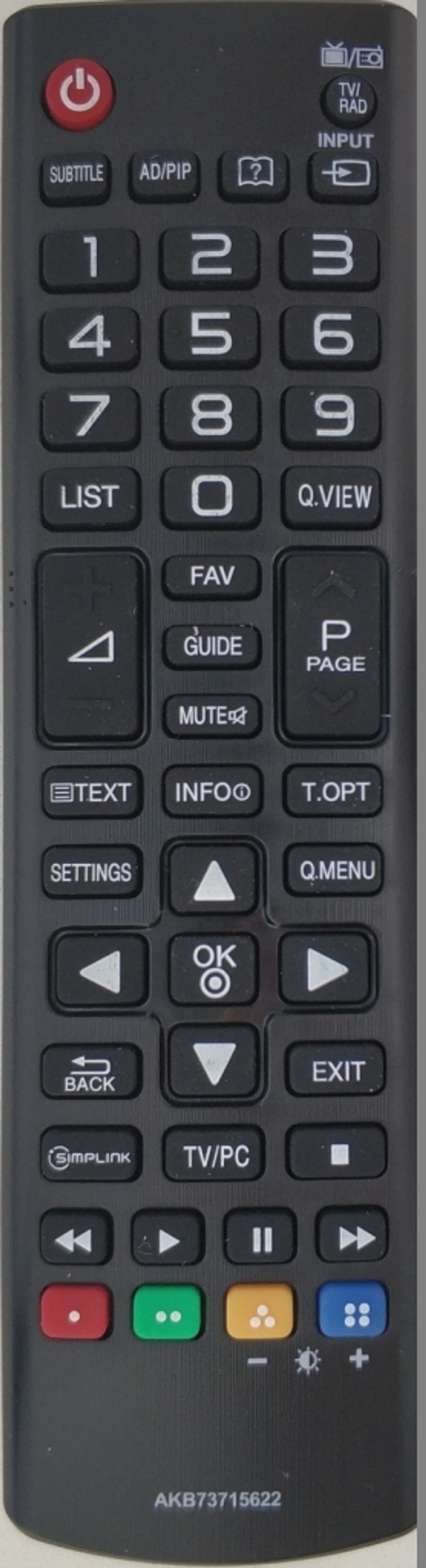 Пульт для телевизора LG AKB73715622