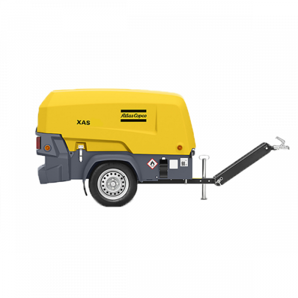 Компрессор винтовой &quot;ATLAS COPCO&quot; XAS 58 Kd (на шасси)