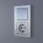 Рамка на 2 поста Hammer (серебряный)