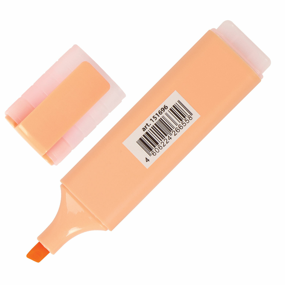 Текстовыделитель BRAUBERG "ORIGINAL PASTEL" ПЕРСИКОВЫЙ линия 1-5 мм (24 штуки в упаковке)
