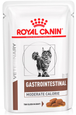 Влажный корм для кошек Royal Canin Gastro Intestinal Moderate Calorie при проблемах с ЖКТ 12 шт. х 85 г (кусочки в желе)