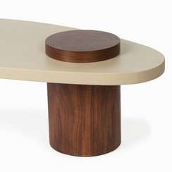 Журнальный стол Etmo 120х60 см, серый микроцемент