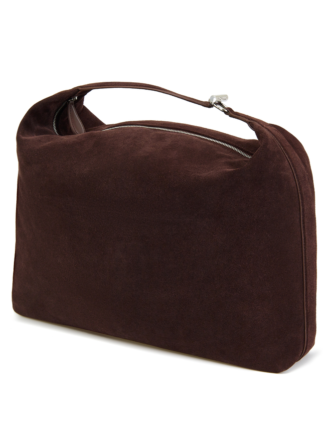 Сумка SADDLE M замша шоколадного цвета