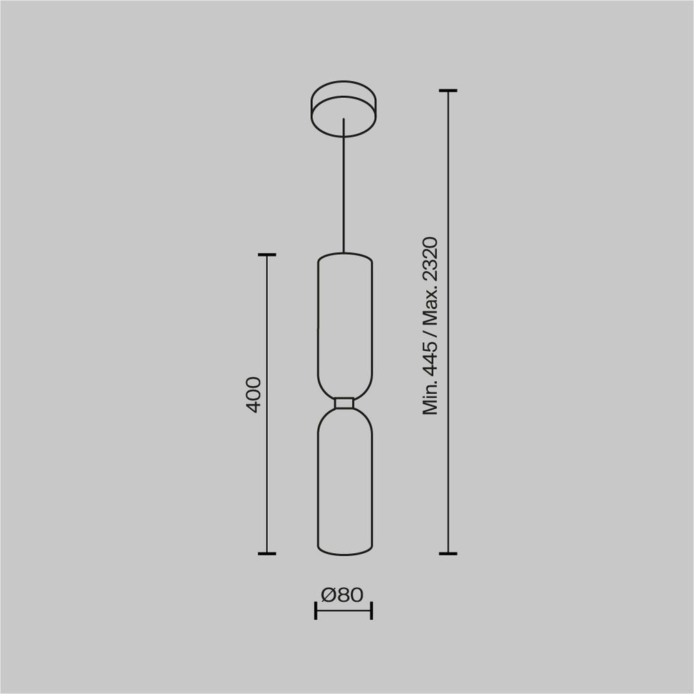 Подвесной светильник Maytoni MOD177PL-01B