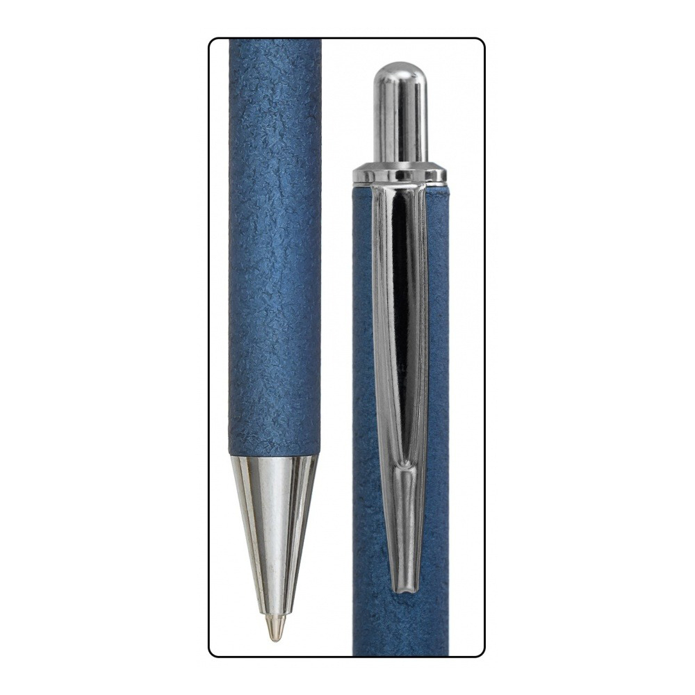 Ручка шариковая, автоматическая, Basir, синие чернила, металлическая, цветной корпус, 12 шт