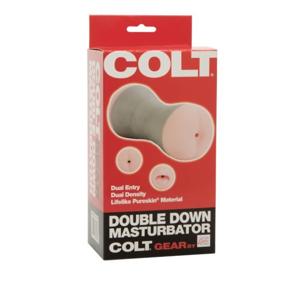Двусторонний мастурбатор COLT Double Down Masturbator (Цвет: розовый)