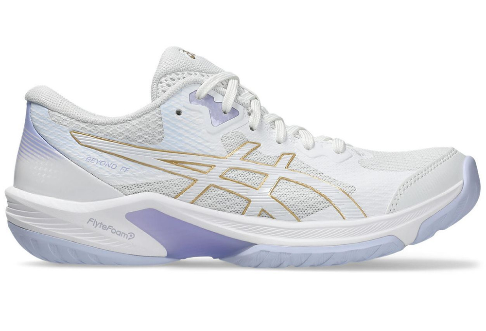 Женские кроссовки для бадминтона/сквоша Asics Beyond FF - white/champagne