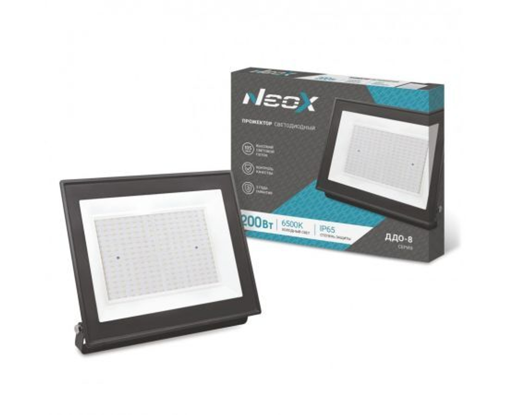 Прожектор светодиодный ДДО-8 200Вт 230В 6500К 20000лм 100лм/Вт IP65 NEOX 4690612037110