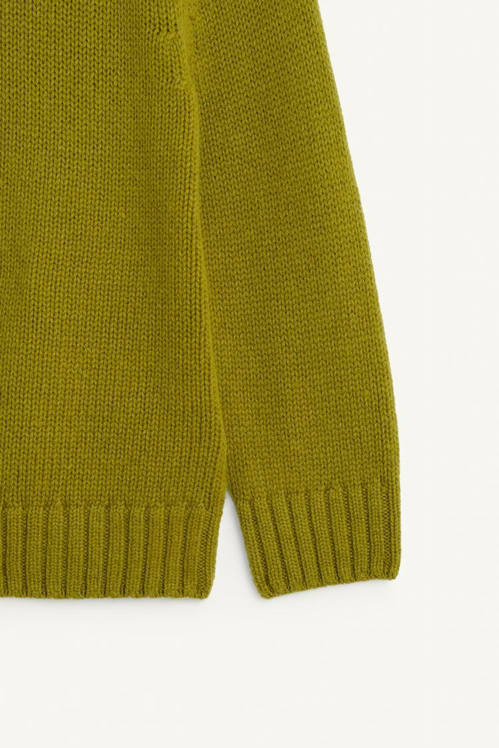 ZARA ТРИКОТАЖНЫЙ СВИТЕР, ОЛИВКОВО-ЗЕЛЕНЫЙ