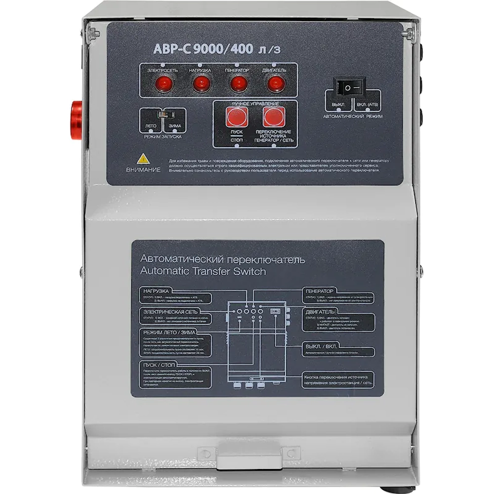 ТСС SGG 7500E3A бензогенератор с блоком АВР ТСС С 9000/400 л/з 021303/190027