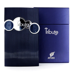 Afnan Tribite Blue в картонной коробке — парфюмерная вода для мужчин.
