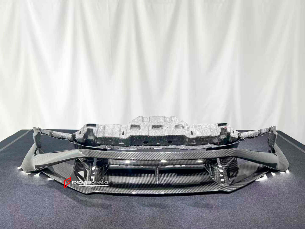Карбоновая губа переднего бампера для Lamborghini Huracan STO 2021+ Ламборгини Хуракан