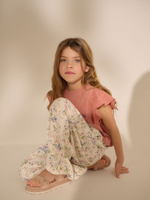 Брюки широкие для девочки Next AH9-749, Кремовый