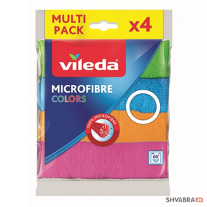 Салфетка Виледа Колорс из микрофибры 4 шт. (Vileda Microfibre Colors)