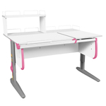 Растущая парта Дэми СУТ 25 с задними полками СУТ.15.210 и СУТ.15.240 (1200×880 мм)