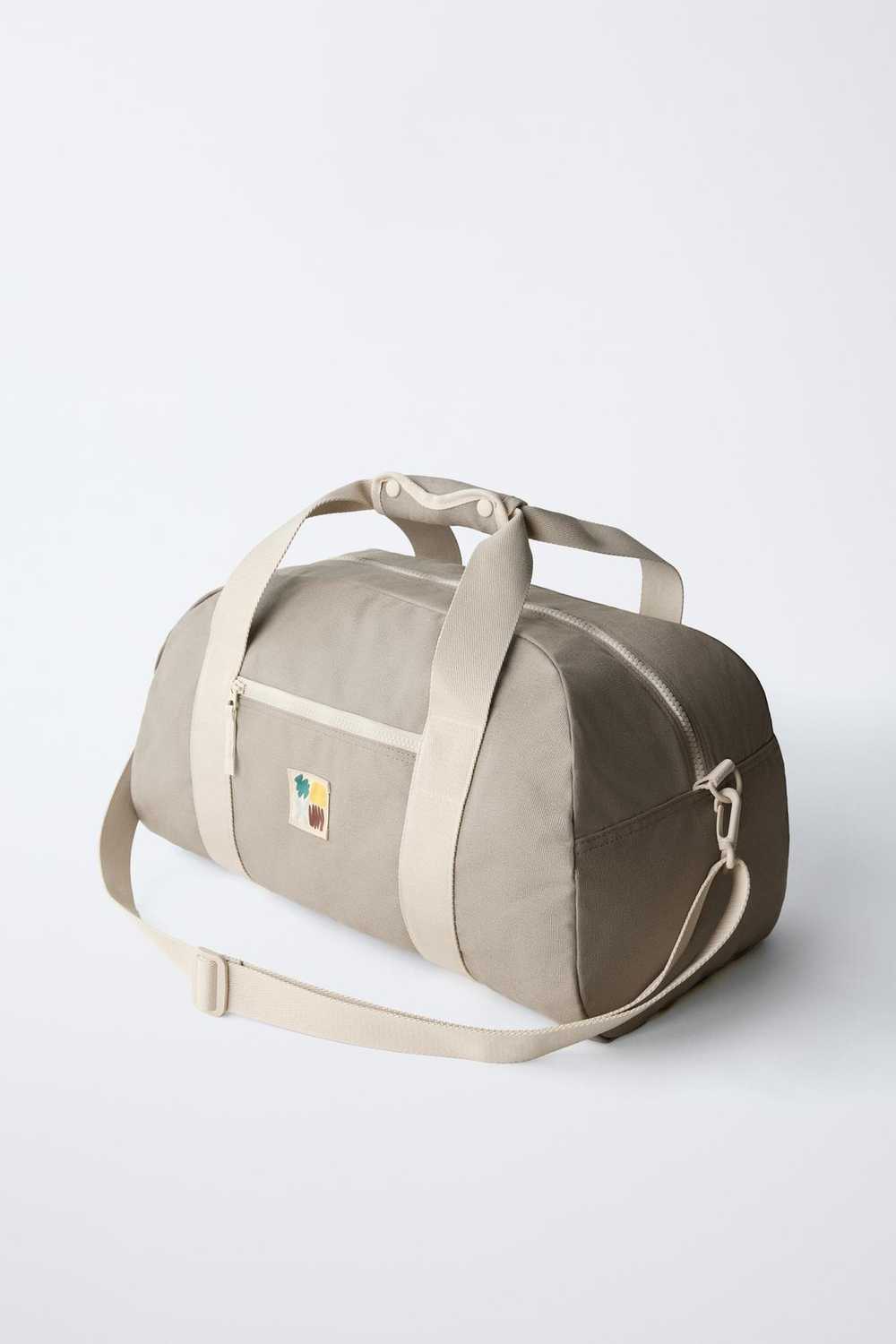 ZARA БАЗОВАЯ СУМКА-БОУЛИНГ, СЕРЫЙ