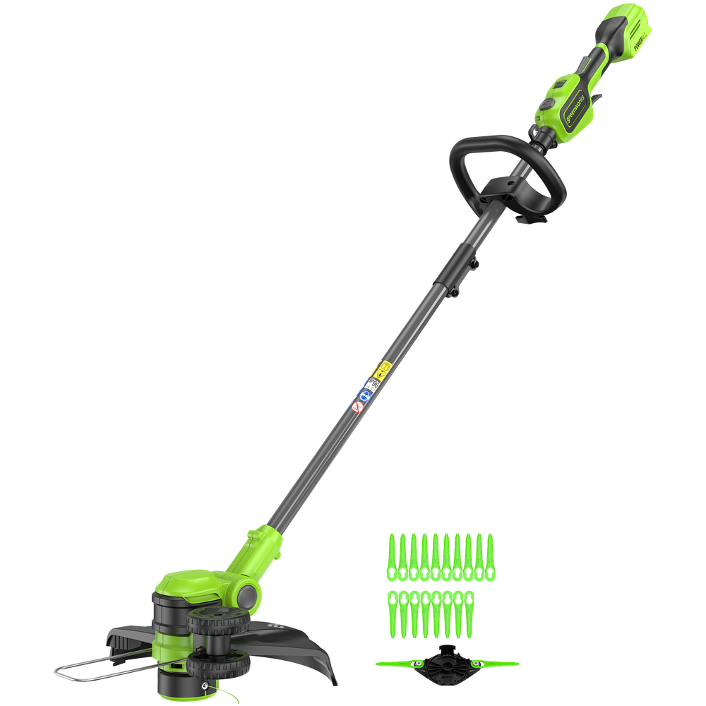 Триммер аккумуляторный Greenworks GD24LT331, 24V, 33 см, без АКБ и ЗУ (2113407)