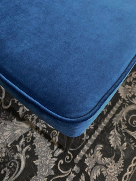 Стул М-City DISAUR Непал (Nepal-P) Синий 29, Велюр, Черный каркас