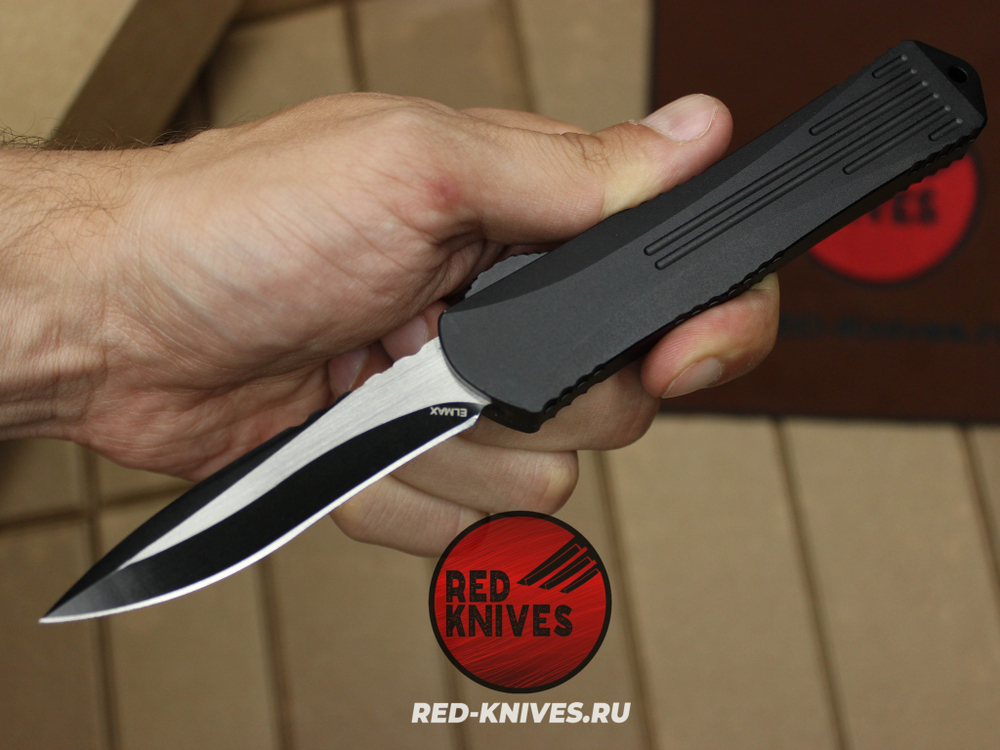 Heretic Knives Manticore-E S/E - черная рук, черный клинок RK/Н96