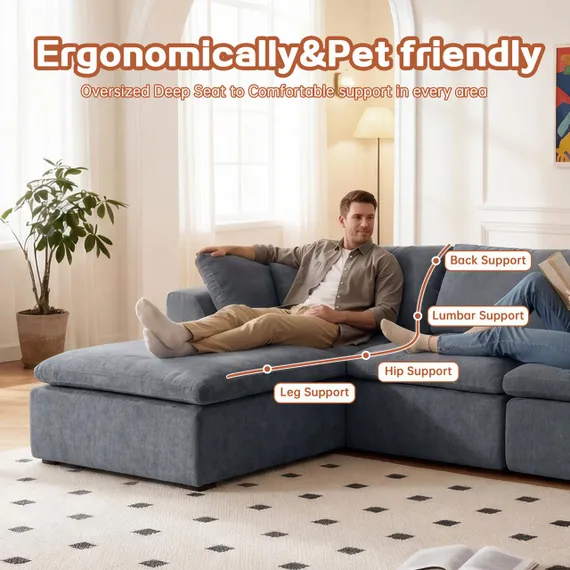 Диван NIMBUS, гафит