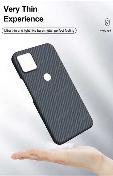 Карбоновый чехол Aioria Bulletproof Armor для Google Pixel 5 (Серый)