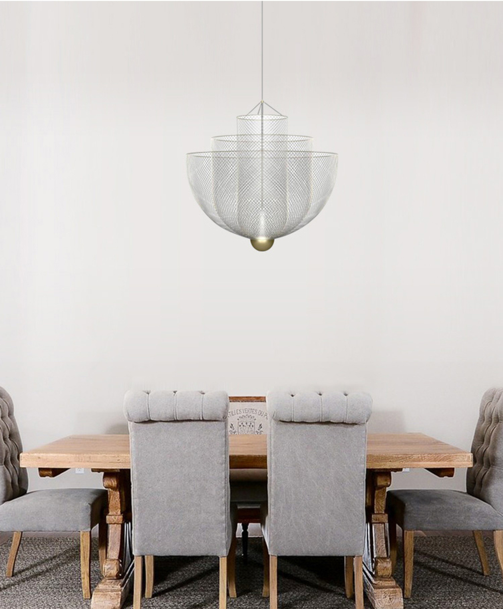 Pendant design lamp  Meshmatics by Moooi D60 (Silver)