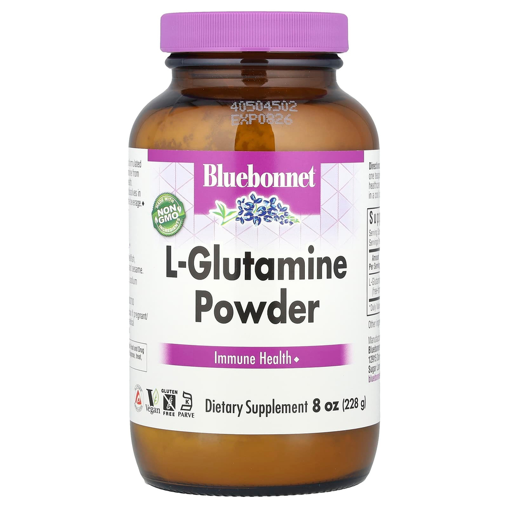 Bluebonnet Nutrition, L-глютамин в виде порошка, 228 г (8 унций)