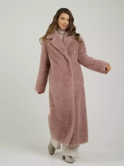 Шуба чебурашка искусственная тедди, розовая, SilverFox