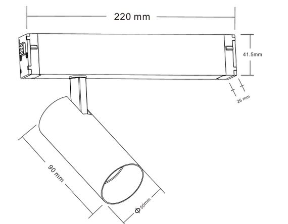Светильник трековый Crystal Lux CLT 0.35 003 10W BL 4000K
