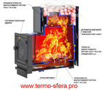 Печь ВЕЗУВИЙ Сенсация 22 Антрацит (ДТ-4С)