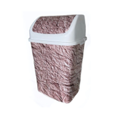 Ведро для мусора "Камелия", №3 18 л ГРАНЖ белое РП-1013