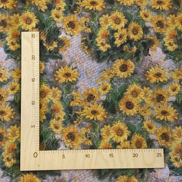 ПОДСОЛНУХИ с надписями   100% хлопок Handmade Fabrics 3