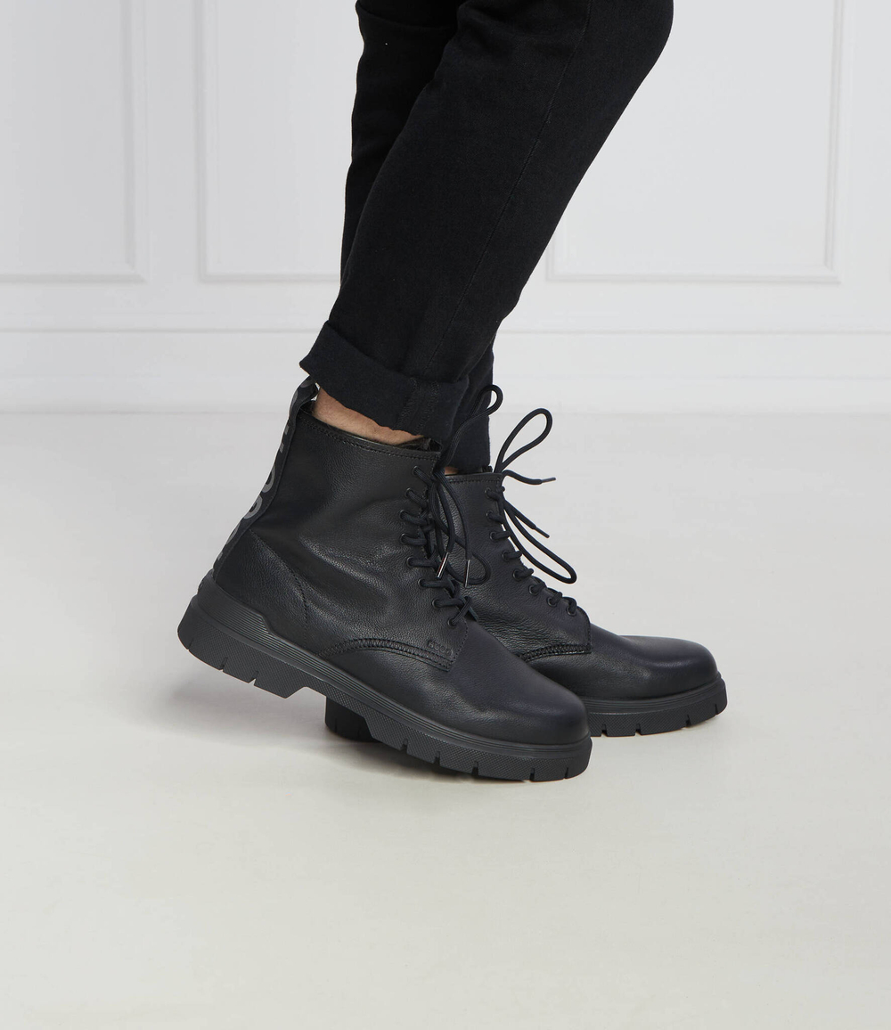 Кожаные трапперы ryan HUGO - черный(50503819)